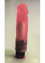 Розовый вибромассажер в виде фаллоса с венками - 18,5 см. - LOVETOY (А-Полимер)