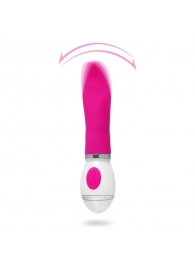 Ярко-розовый вибратор-язык Tongue Lick - 16,5 см. - Сима-Ленд