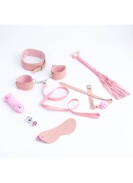 Эротический БДСМ-набор из 8 предметов в нежно-розовом цвете - Сима-Ленд - купить с доставкой в Екатеринбурге