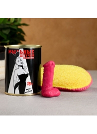 Набор в консервной банке «Мыльные штучки для грязной сучки»: мыло и мочалка - Сима-Ленд - купить с доставкой в Екатеринбурге