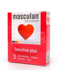 Презервативы Masculan Sensitive plus - 3 шт. - Masculan - купить с доставкой в Екатеринбурге