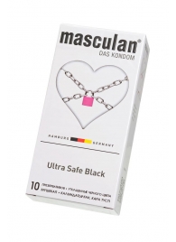 Ультрапрочные презервативы Masculan Ultra Safe Black - 10 шт. - Masculan - купить с доставкой в Екатеринбурге