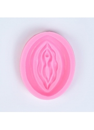 Розовая силиконовая форма в виде вульвы - Сима-Ленд - купить с доставкой в Екатеринбурге