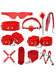 Красный БДСМ-набор «Оки-Чпоки» из 11 предметов - Сима-Ленд - купить с доставкой в Екатеринбурге