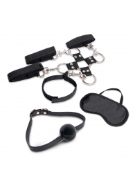 Набор для фиксации из 7 предметов Hogtie   Ball Gag Kit - Lux Fetish - купить с доставкой в Екатеринбурге