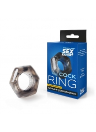 Дымчатое эрекционное кольцо в форме гайки - Sex Expert - в Екатеринбурге купить с доставкой