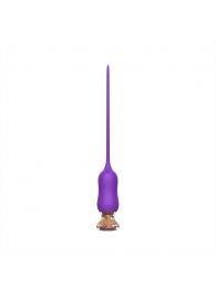 Фиолетовый тонкий стимулятор Nipple Vibrator - 23 см. - I-MOON - купить с доставкой в Екатеринбурге