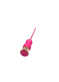 Розовый тонкий стимулятор Nipple Vibrator - 23 см. - I-MOON - купить с доставкой в Екатеринбурге