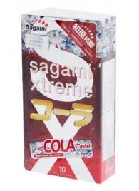 Ароматизированные презервативы Sagami Xtreme COLA - 10 шт. - Sagami - купить с доставкой в Екатеринбурге