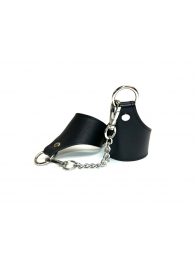 Черные гладкие кожаные наручники Black Phoenix - БДСМ Арсенал - купить с доставкой в Екатеринбурге