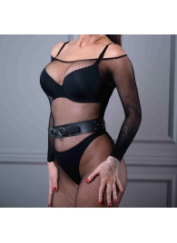 Черный кожаный пояс Sex Game - БДСМ Арсенал - купить с доставкой в Екатеринбурге