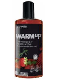 Разогревающее масло WARMup Strawberry - 150 мл. - Joy Division - купить с доставкой в Екатеринбурге
