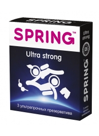 Ультрапрочные презервативы SPRING ULTRA STRONG - 3 шт. - SPRING - купить с доставкой в Екатеринбурге