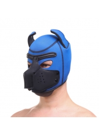 Синяя неопреновая БДСМ-маска Puppy Play - Сима-Ленд - купить с доставкой в Екатеринбурге
