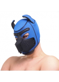 Синяя неопреновая БДСМ-маска Puppy Play - Сима-Ленд - купить с доставкой в Екатеринбурге