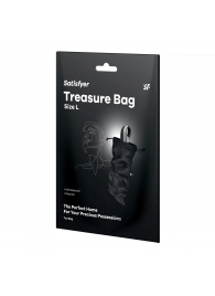 Черный мешочек для хранения игрушек Treasure Bag L - Satisfyer - купить с доставкой в Екатеринбурге