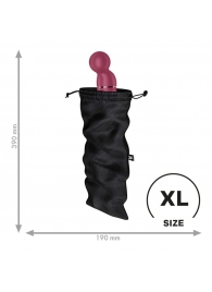Черный мешочек для хранения игрушек Treasure Bag XL - Satisfyer - купить с доставкой в Екатеринбурге