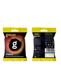 Классические презервативы Ganzo Classic в мягкой упаковке - 3 шт. - Ganzo - купить с доставкой в Екатеринбурге