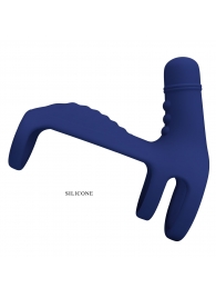 Синяя вибронасадка на пенис Vibrating Penis Sling - Baile - в Екатеринбурге купить с доставкой