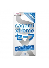 Презервативы Sagami Xtreme Ultrasafe с двойным количеством смазки - 10 шт. - Sagami - купить с доставкой в Екатеринбурге