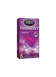 Презервативы с рёбрышками Domino Harmony - 6 шт. - Domino - купить с доставкой в Екатеринбурге