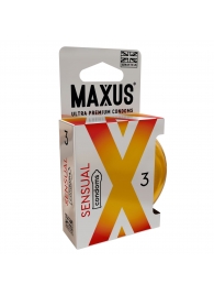 Презервативы анатомической формы Maxus Sensual - 3 шт. - Maxus - купить с доставкой в Екатеринбурге