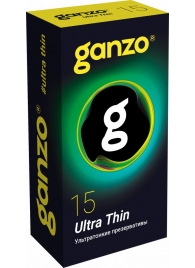 Прозрачные ультратонкие презервативы Ganzo Ultra thin - 15 шт. - Ganzo - купить с доставкой в Екатеринбурге