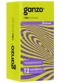 Тонкие презервативы для большей чувствительности Ganzo Sence - 12 шт. - Ganzo - купить с доставкой в Екатеринбурге