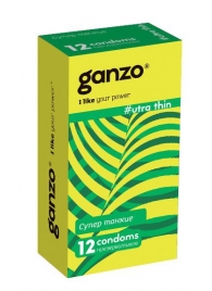 Ультратонкие презервативы Ganzo Ultra thin - 12 шт. - Ganzo - купить с доставкой в Екатеринбурге