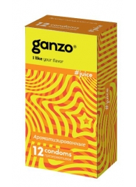Ароматизированные презервативы Ganzo Juice - 12 шт. - Ganzo - купить с доставкой в Екатеринбурге