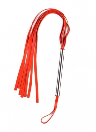 Красная плеть с металлической ручкой - Sitabella - купить с доставкой в Екатеринбурге