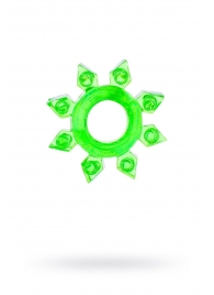 Зеленое эрекционное кольцо-звезда - Toyfa Basic - в Екатеринбурге купить с доставкой
