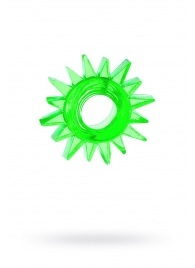 Зеленое эрекционное кольцо-солнце - Toyfa Basic - в Екатеринбурге купить с доставкой