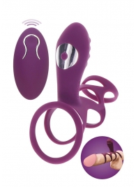 Фиолетовая эрекционная вибронасадка Halo Halo C-Ring Sleeve - Toy Joy - в Екатеринбурге купить с доставкой