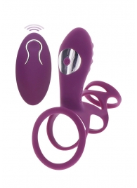Фиолетовая эрекционная вибронасадка Halo Halo C-Ring Sleeve - Toy Joy - в Екатеринбурге купить с доставкой