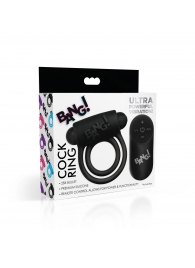 Черное эрекционное виброкольцо 28X Remote Control Vibrating Cock Ring   Bullet - XR Brands - в Екатеринбурге купить с доставкой