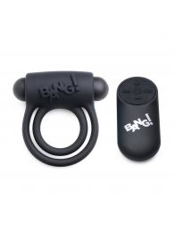 Черное эрекционное виброкольцо 28X Remote Control Vibrating Cock Ring   Bullet - XR Brands - в Екатеринбурге купить с доставкой