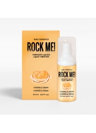 Жидкий вибратор Nuei Rock Me! с ароматом печенья и сливок - 20 мл. - Nuei cosmetics - купить с доставкой в Екатеринбурге