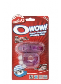 Фиолетовое эрекционное виброкольцо OWOW PURPLE - Screaming O - в Екатеринбурге купить с доставкой