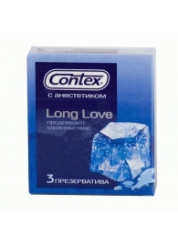 Презервативы с продлевающей смазкой Contex Long Love - 3 шт. - Contex - купить с доставкой в Екатеринбурге