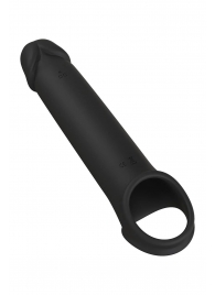 Черная насадка-удлинитель с вибрацией Vibrating Extender With Remote - Dream Toys - в Екатеринбурге купить с доставкой