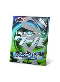 Презерватив Sagami Xtreme Mint с ароматом мяты - 1 шт. - Sagami - купить с доставкой в Екатеринбурге