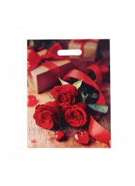 Пакет с принтом в виде роз (31х40 см) - Сима-Ленд - купить с доставкой в Екатеринбурге