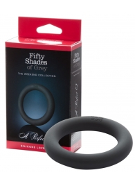 Тёмно-серое кольцо для пениса A Perfect O - Fifty Shades of Grey - в Екатеринбурге купить с доставкой