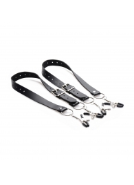 Ремни с зажимами для половых губ Spread Labia Spreader Straps with Clamps - XR Brands - купить с доставкой в Екатеринбурге