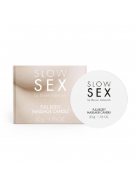 Массажная свеча для всего тела Slow Sex - 50 гр. - Bijoux Indiscrets - купить с доставкой в Екатеринбурге