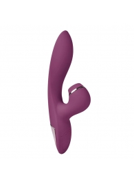 Сливовый вибратор-кролик с вакуумной стимуляцией 5’’ Silicone Suction Kiss - 20,3 см. - Erokay