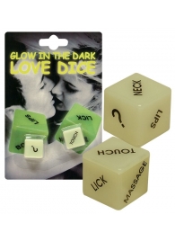 Кубики для любовных игр Glow-in-the-dark с надписями на английском - Orion - купить с доставкой в Екатеринбурге
