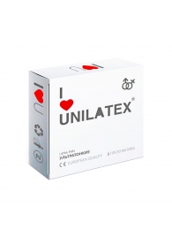 Ультратонкие презервативы Unilatex Ultra Thin - 3 шт. - Unilatex - купить с доставкой в Екатеринбурге
