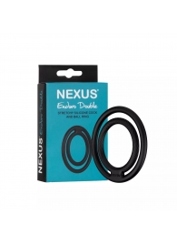 Черное двойное эрекционное кольцо Nexus Enduro Double - Nexus Range - в Екатеринбурге купить с доставкой
